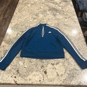 Adidas Teal 1/2 Zip Pullover size XS